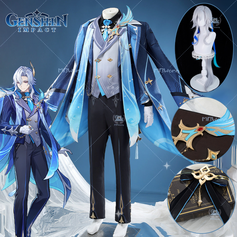 Party Games Gifts - Game Genshin Impact Neuvillette Cosplay Costume
