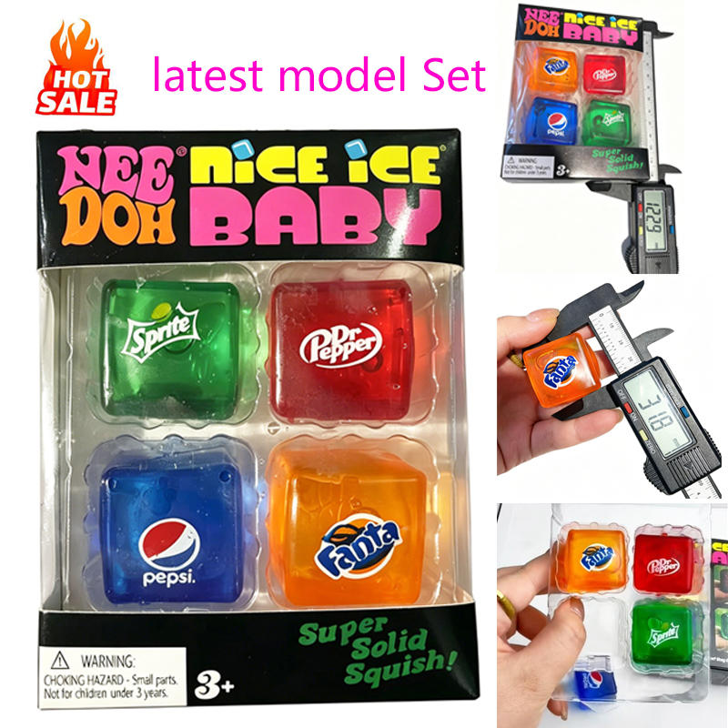 Party Games For Adults And Kids - New/// Set Squishy Needoh Nice Cube