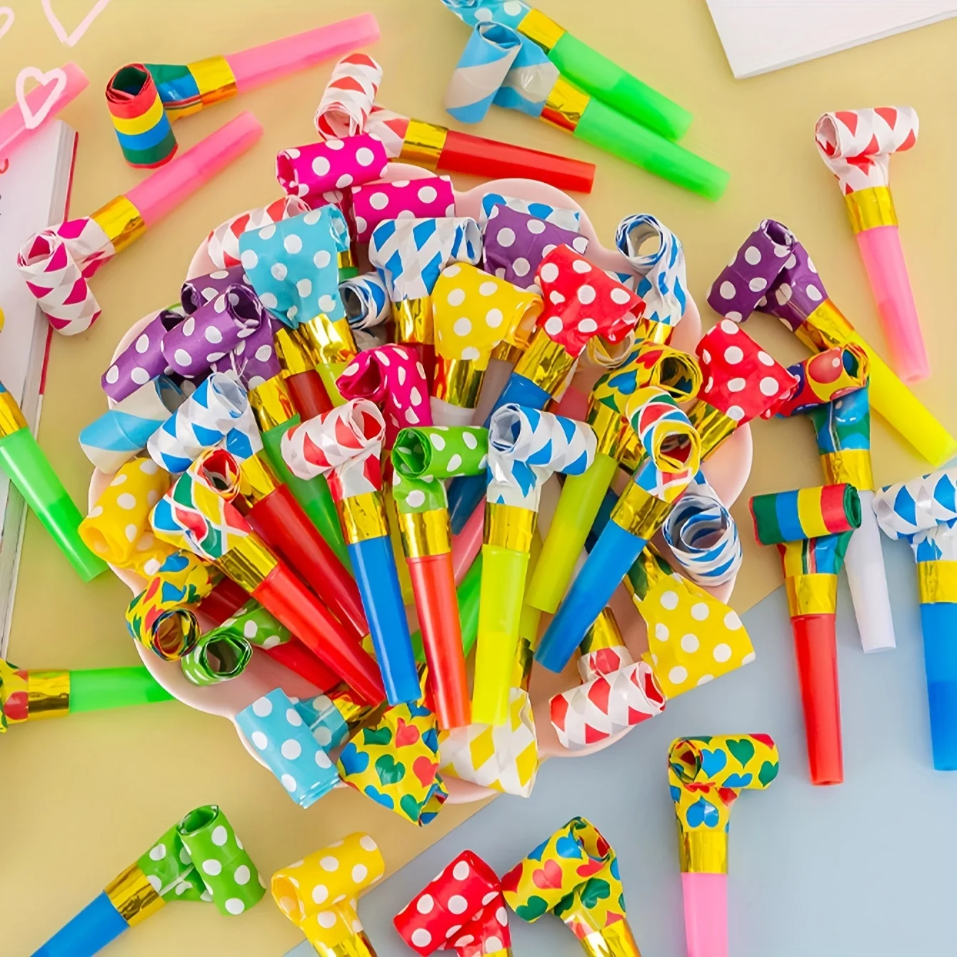 Party Games Easter For Kids - 20Pcs/set Colorful Whistles Toy Funny Birthday
