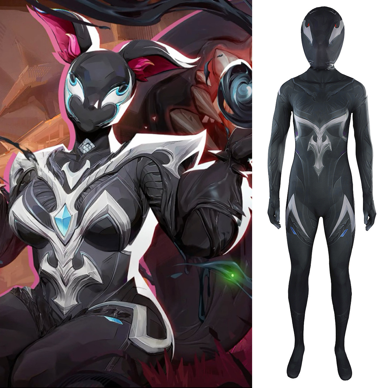 Party Games For Adults And Kids - Squirrel Girl Black Jumpsuit Cosplay Costume