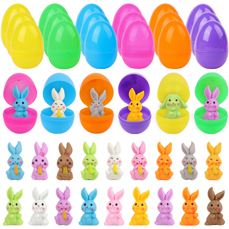 24Pcs Easter Egg With Rabbit F - Party Games Easter For Kids recensione e prezzo
