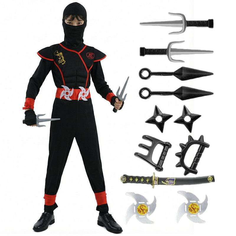 Black and Blue Ninja Costume f - Party Games Gifts recensione e prezzo
