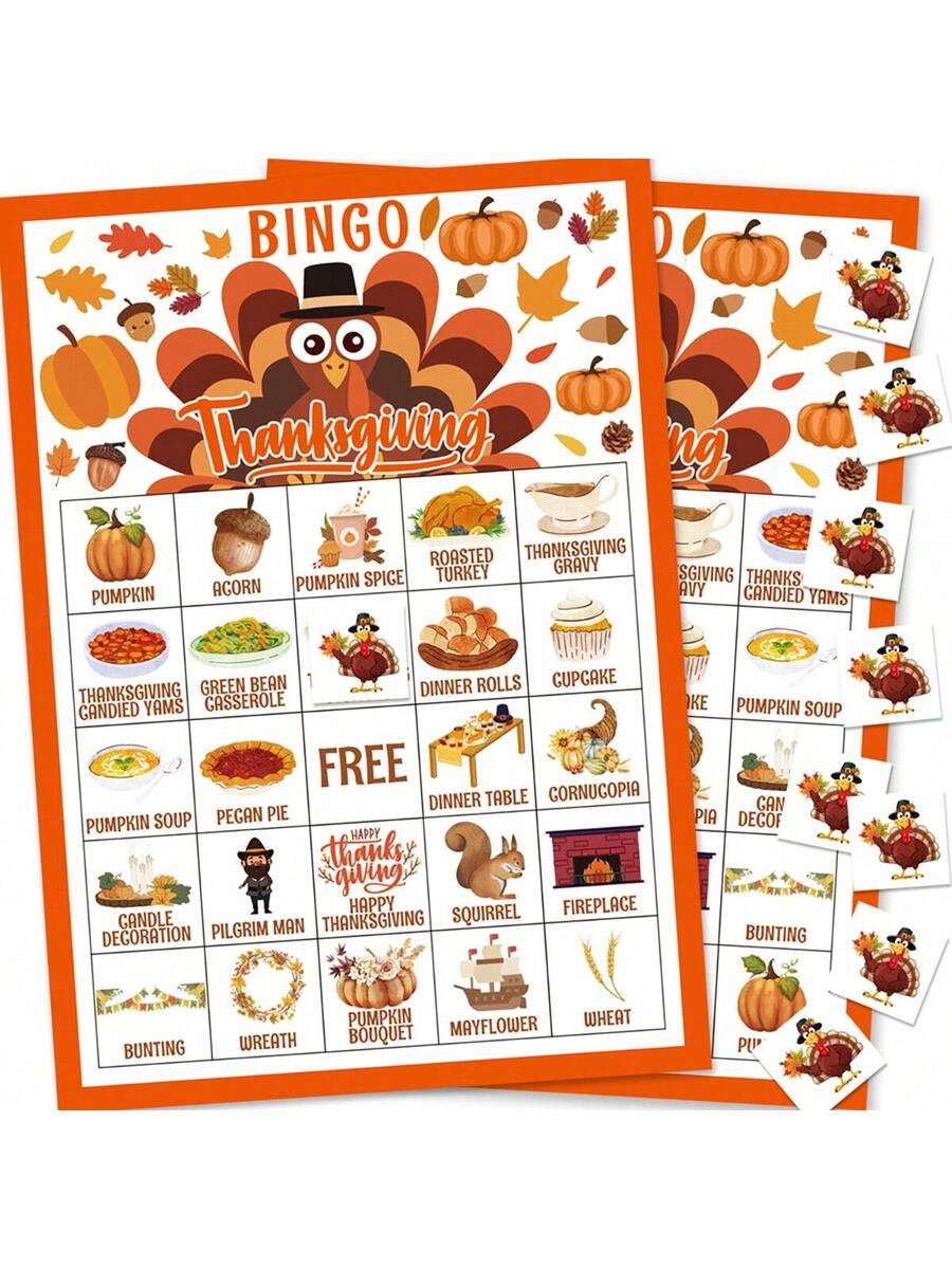 Thanksgiving Bingo Game Set 34 - Party Games Cards recensione e prezzo