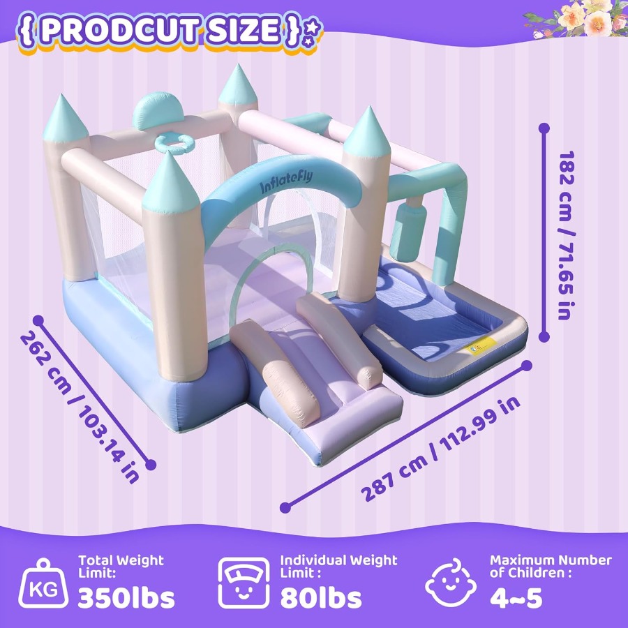 Inflatable Bounce House Slide  - Party Games Indoor recensione e prezzo