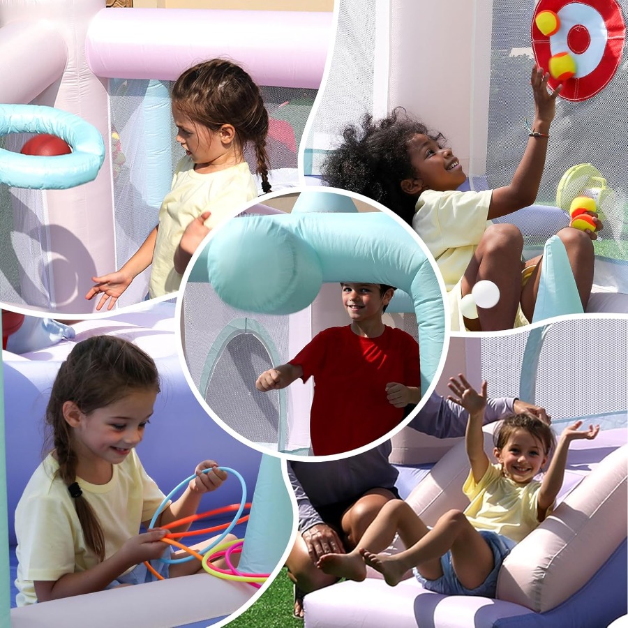 Inflatable Bounce House Slide  - Party Games Indoor recensione e prezzo