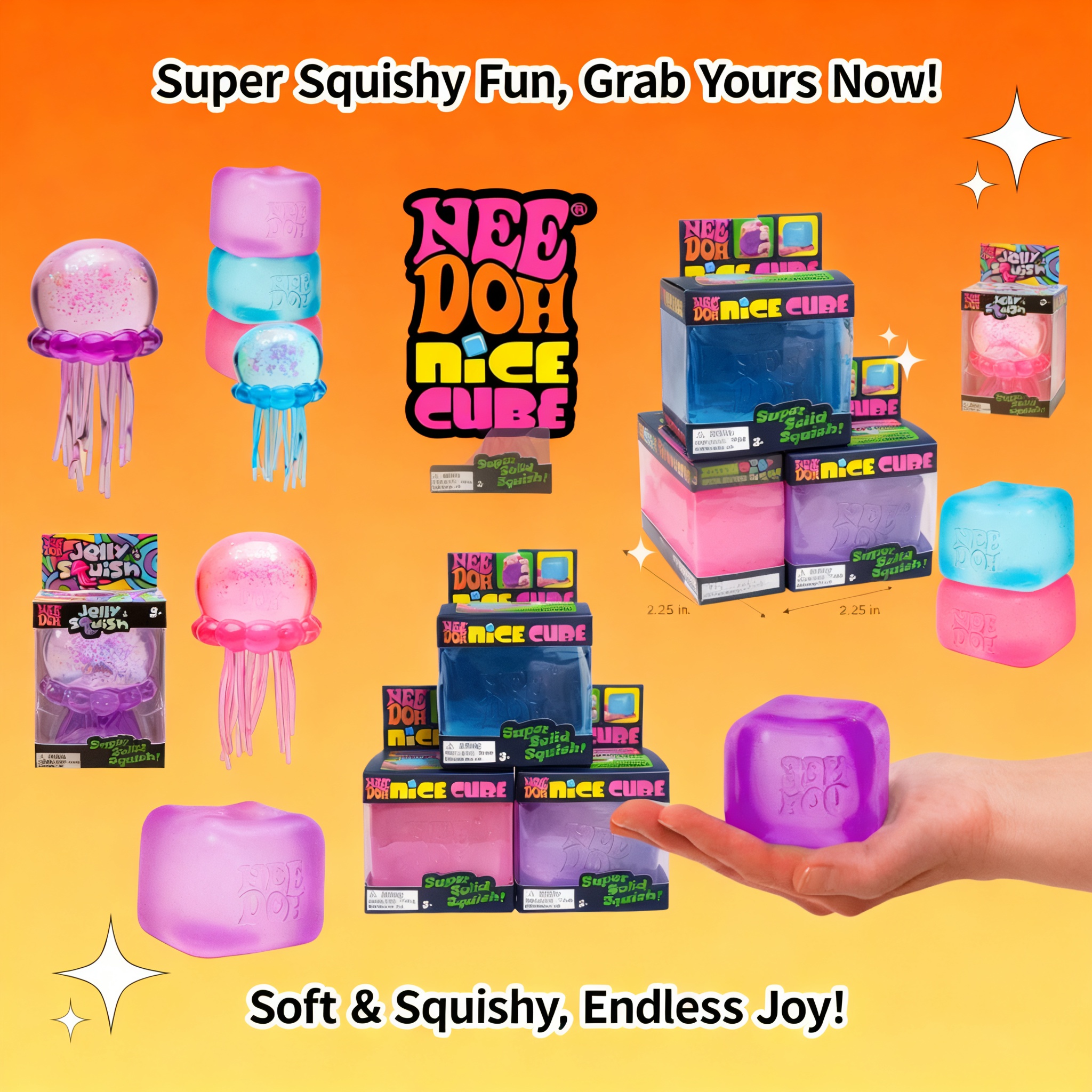 Trending Jellyfish Cube Squish - Party Games For Adults And Kids recensione e prezzo
