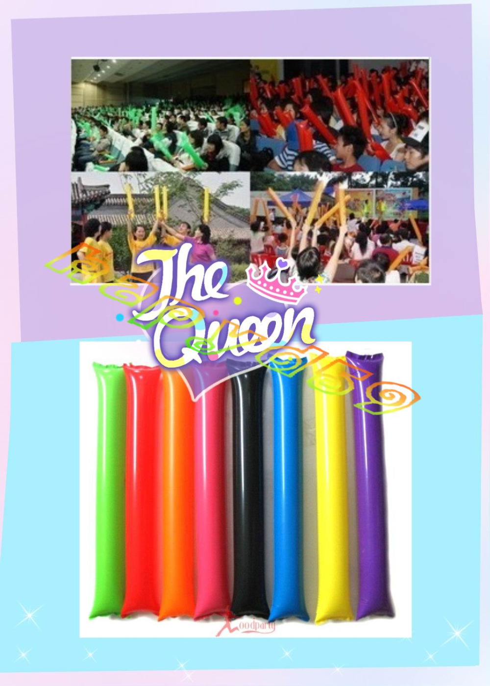 100pcs 60cm clapper ballon bea - Party Games Gender Reveal recensione e prezzo