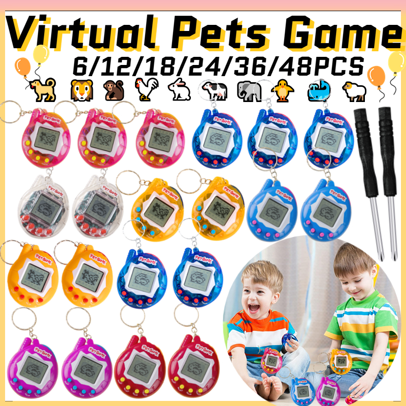 6-48PCS Virtual Pet Keychain D - Party Games Gender Reveal recensione e prezzo