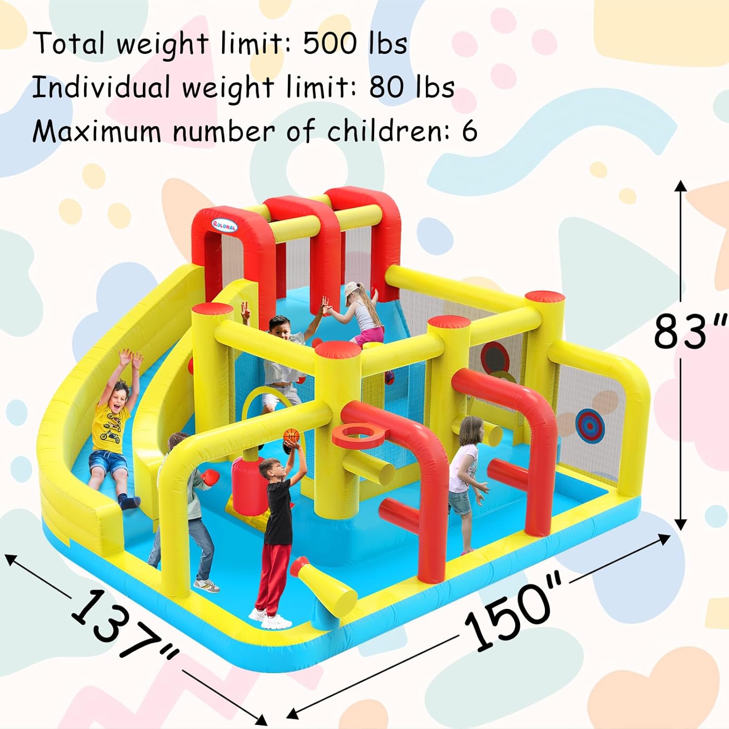 Kids Inflatable Water Slide Bo - Party Games Indoor recensione e prezzo