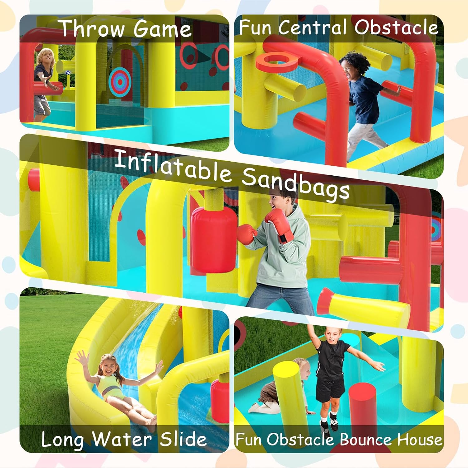 Kids Inflatable Water Slide Bo - Party Games Indoor recensione e prezzo