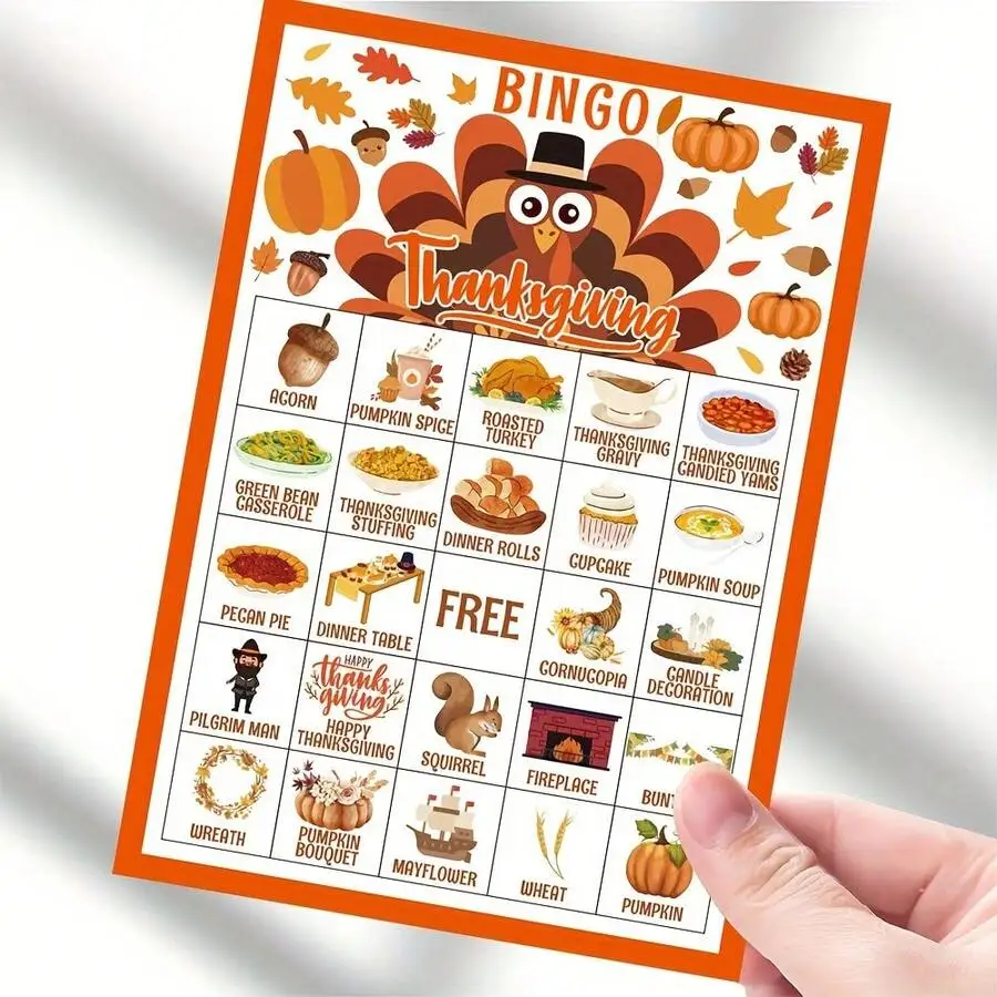 Thanksgiving Bingo Game Set 34 - Party Games Cards recensione e prezzo
