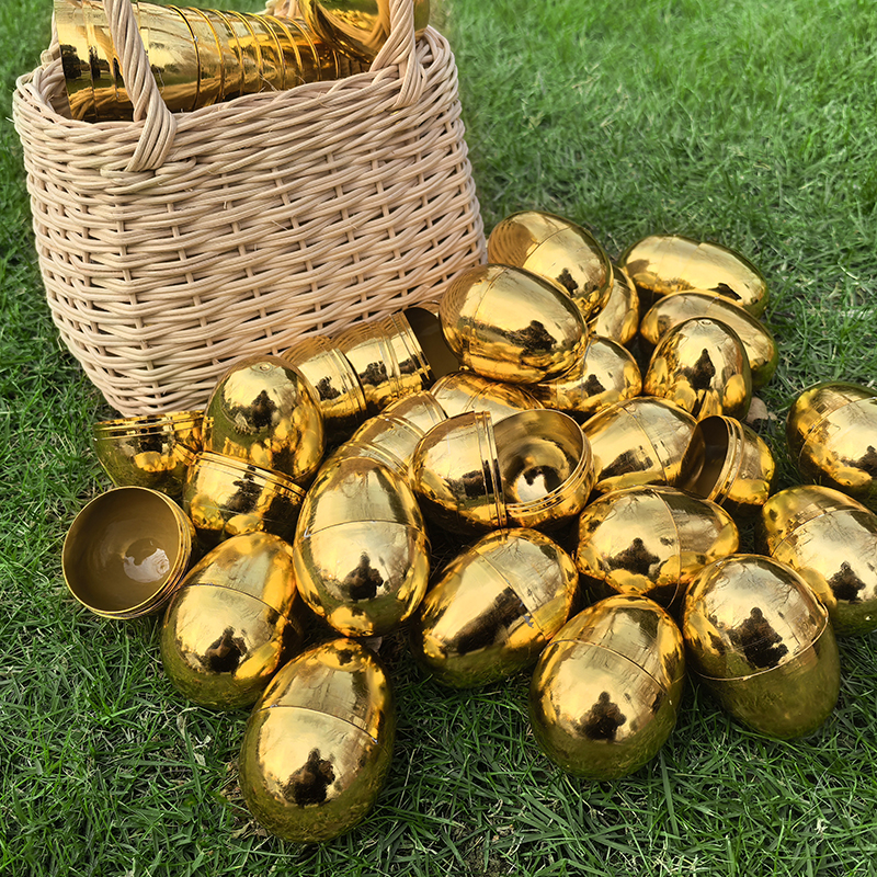 6-24Pcs Golden Easter Eggs Pla - Party Games Easter For Kids recensione e prezzo